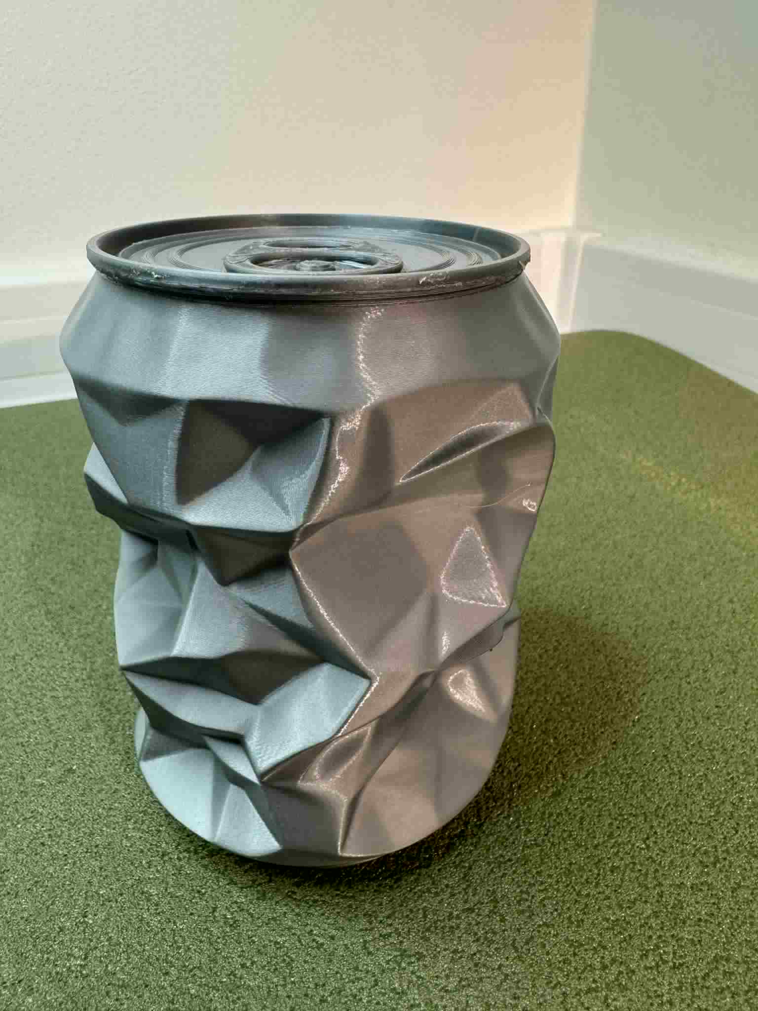 Crumpled can