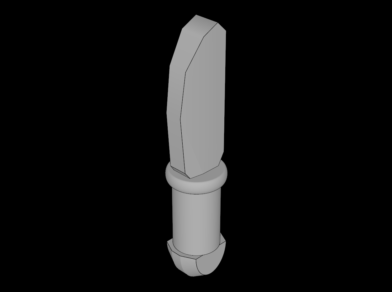 Lego Compatible (93082h.dat) Figure Friends Cutlery Knife