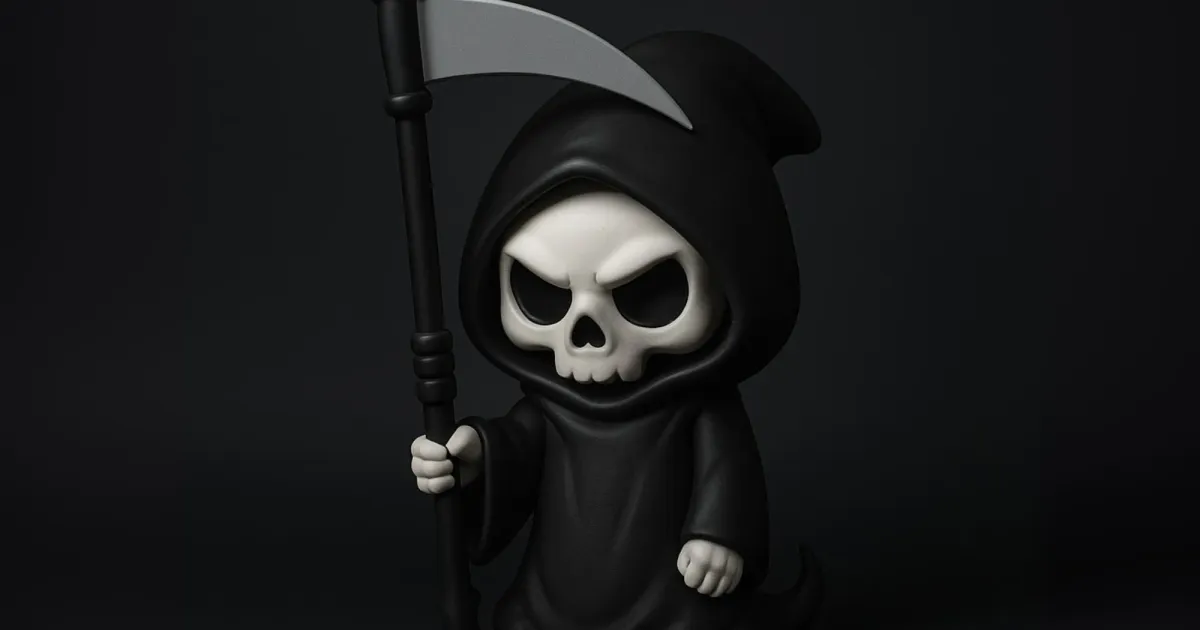 Mini Grim Reaper Figurine by Monsieur-Pierre | Download free STL