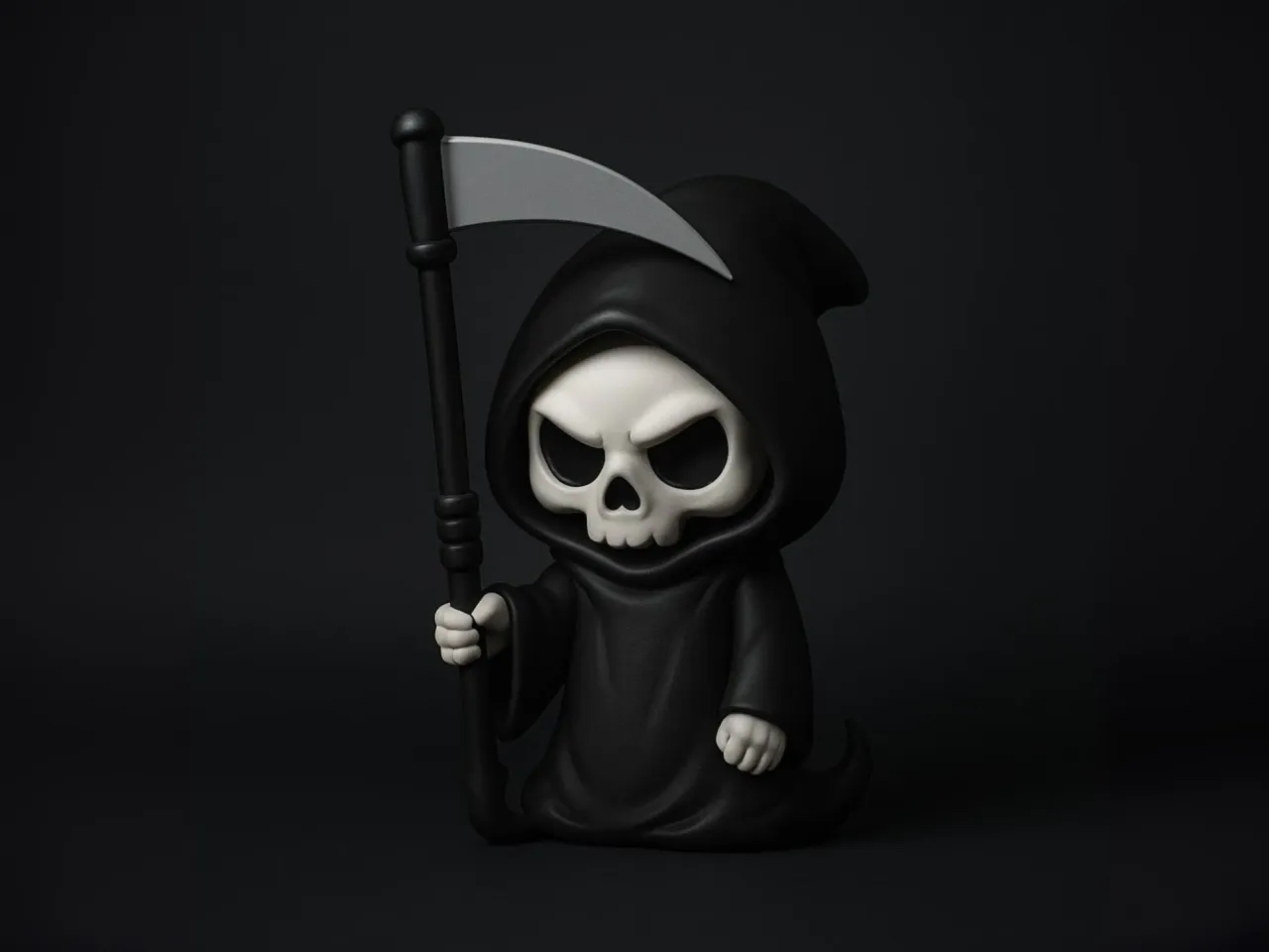 Mini Grim Reaper Figurine by Monsieur-Pierre | Download free STL