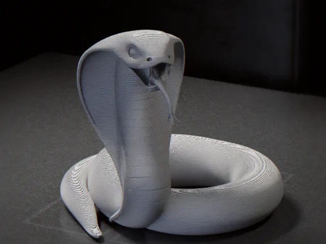 Cobra Snake Figurine Animal 3D Printable