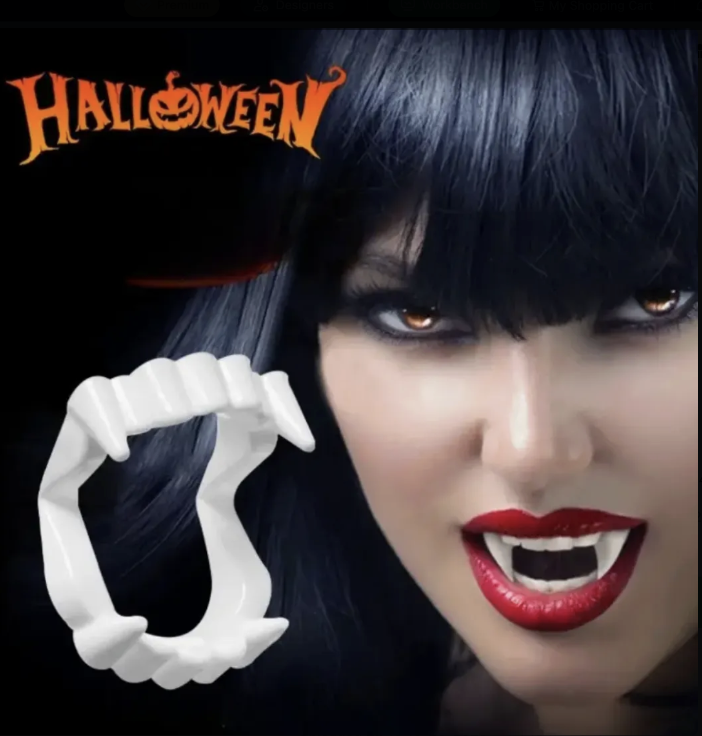 Miniatura 2 do modelo 3D Vampire teeth