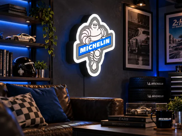 Michelin Man Light Box Wall Sign