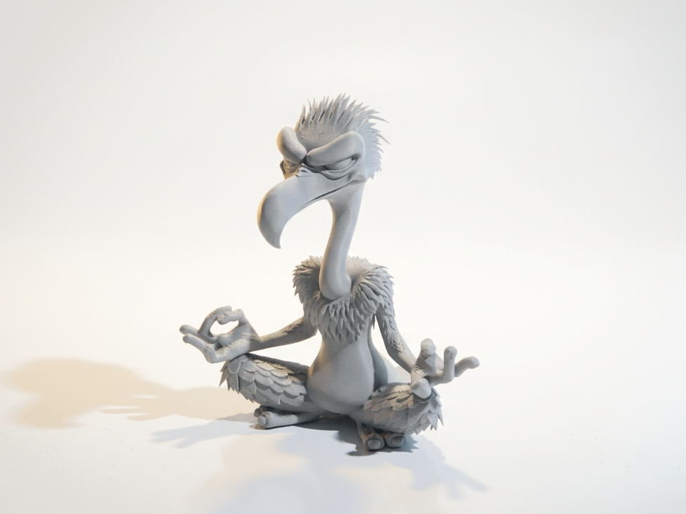 Vulture Meditating Figurine Animal 3D Printable
