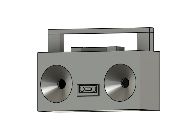 Phone amplifier/speaker. 80s boombox style