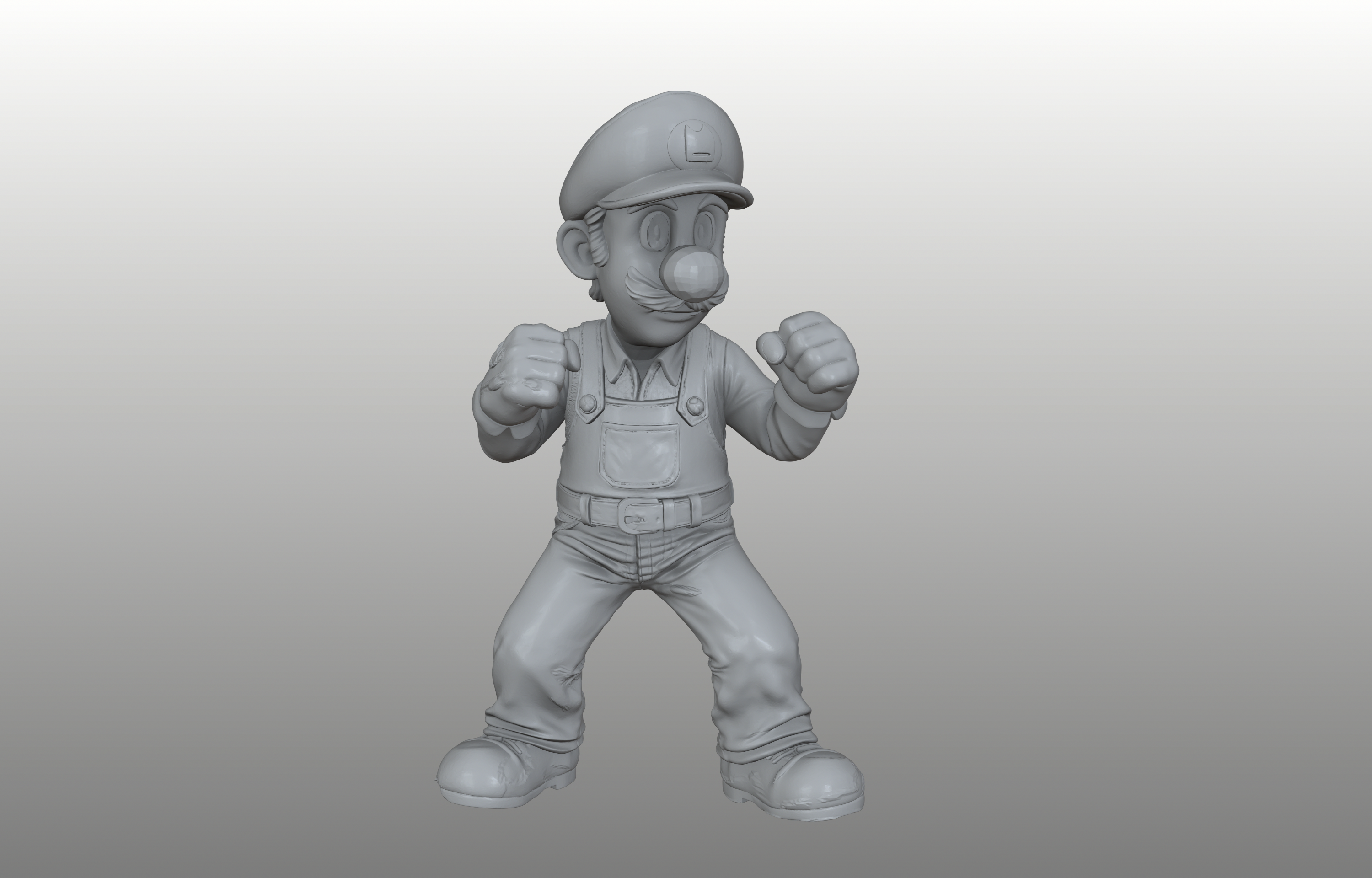 Luigi - Tall Green Brother - Pre-Supported