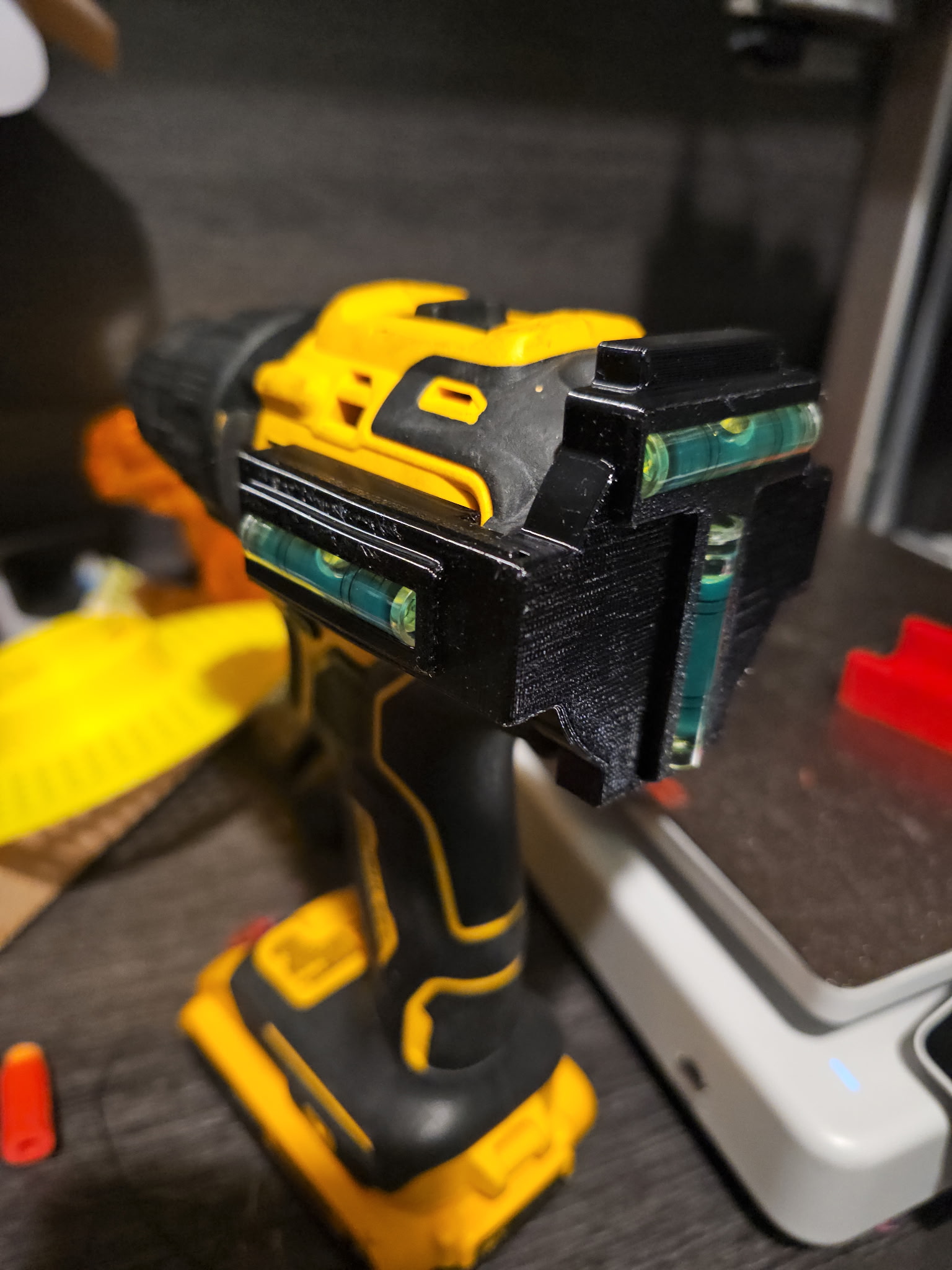 Bubble Level Accessory for Dewalt Drills