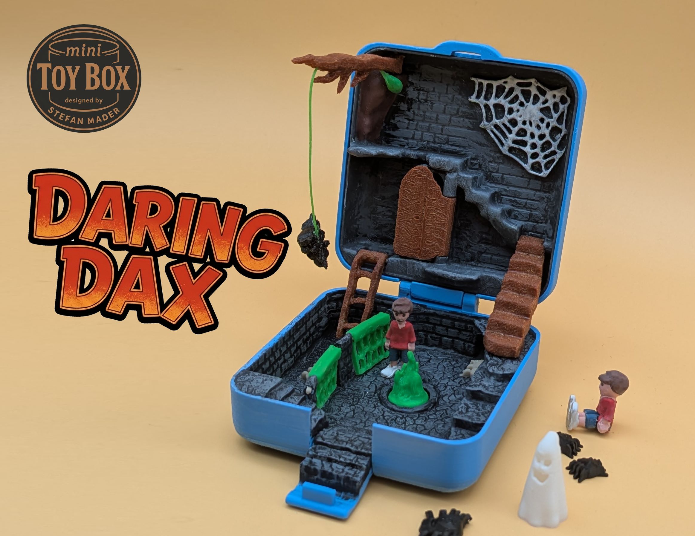 Mini ToyBox - Daring Dax Escapes the Spider Dungeon — STL Grátis | 3DFinder
