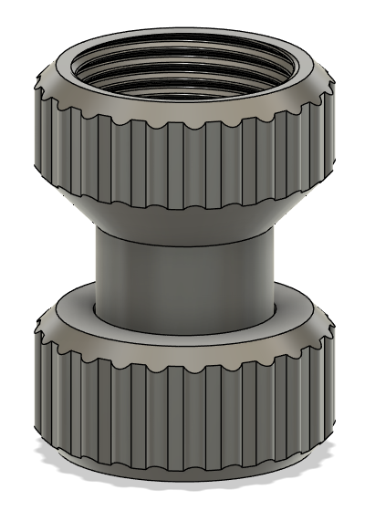 Miniatura 4 do modelo 3D 3/4'' Threaded Coupling