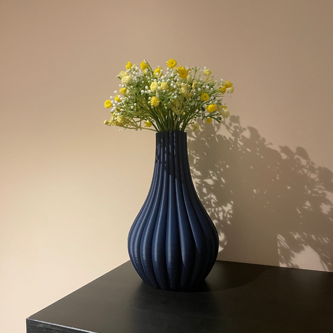 Droplet Ribbed Vase