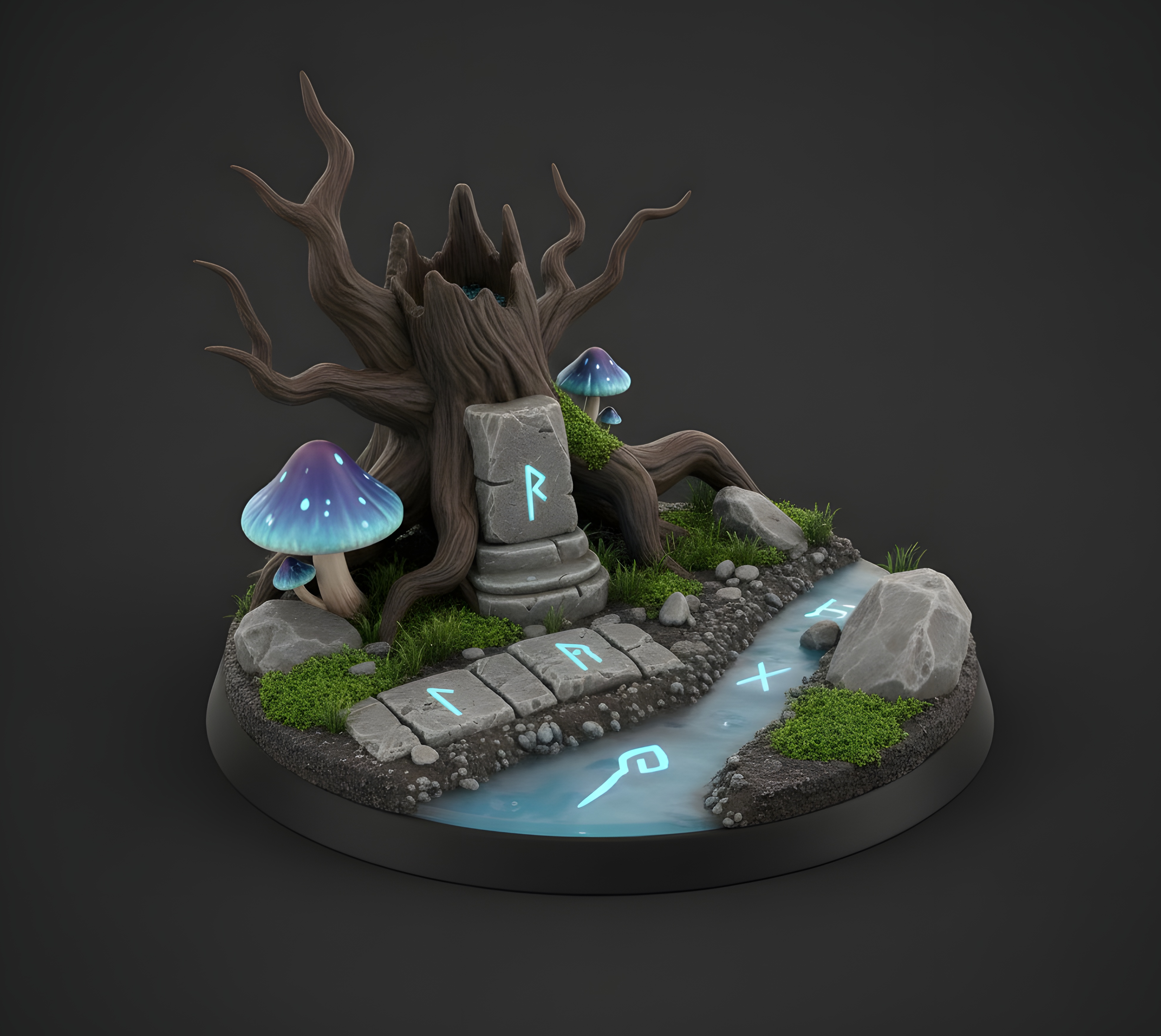 Fantasy forest Runic Mage base
