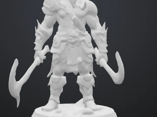 Demon Warlord Statue