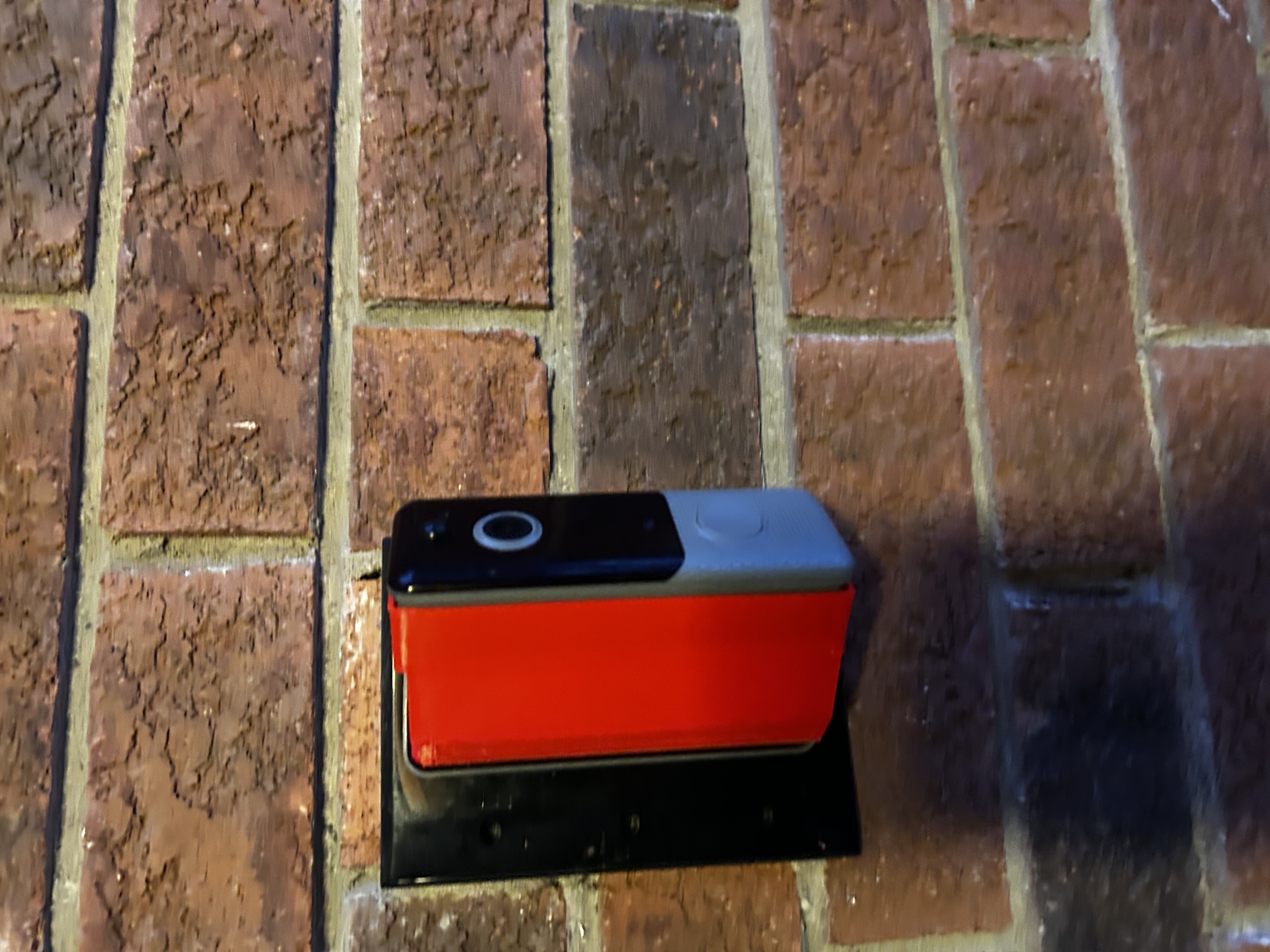 Front Door Camera Angled Mount – Slot-Fit Wall Offset