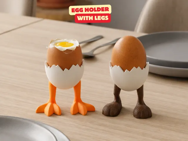 EGG HOLDER WITH LEGS (CHICKEN + BUNNY VERSION) / MODERN EGG HOLDER / DECOR / HOMEDECOR
