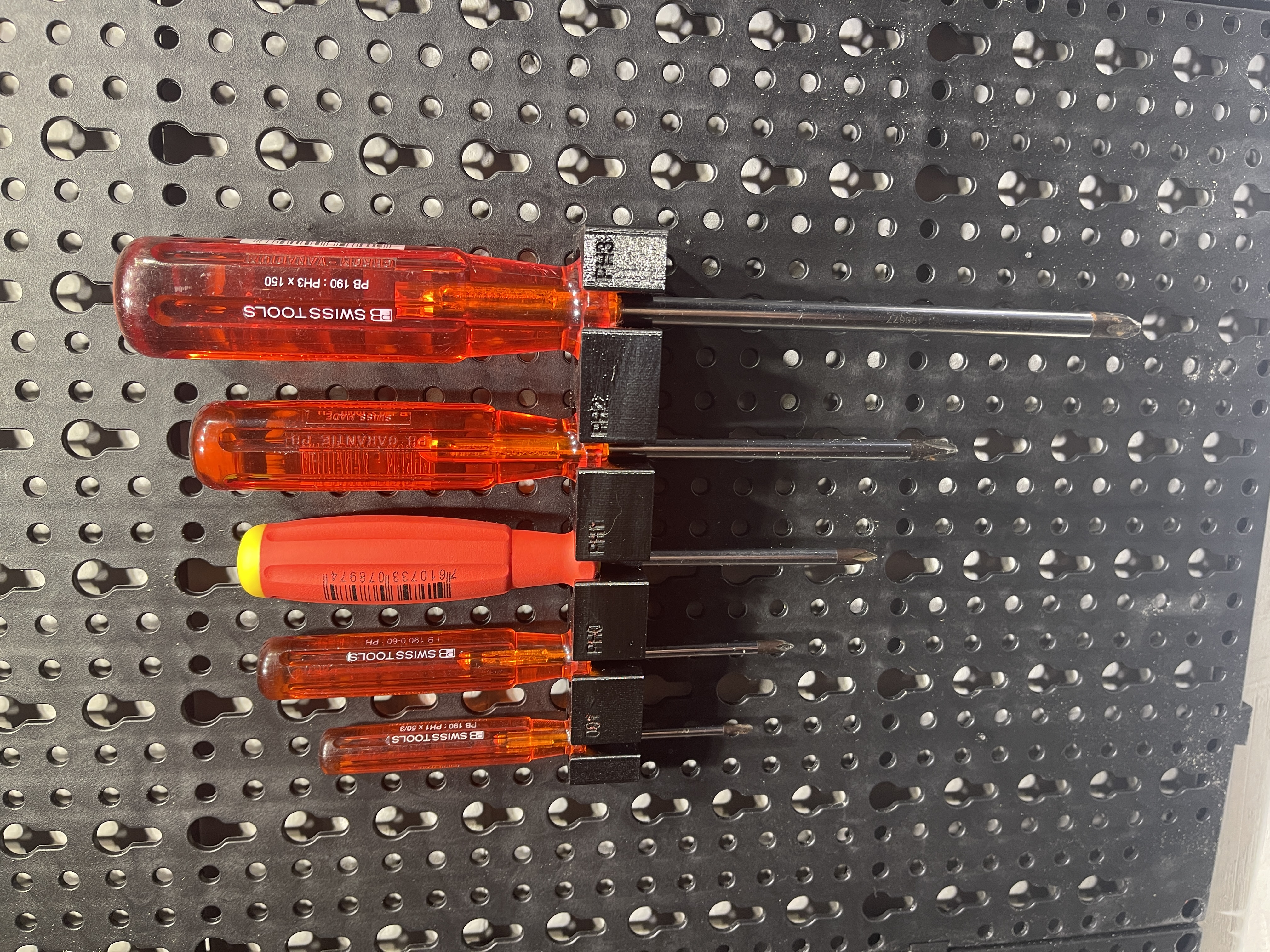 Lidl/Parkside Pegboard Accessory - Hex Screwdrivers 000 - PH3