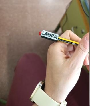 Topper pencil with name
