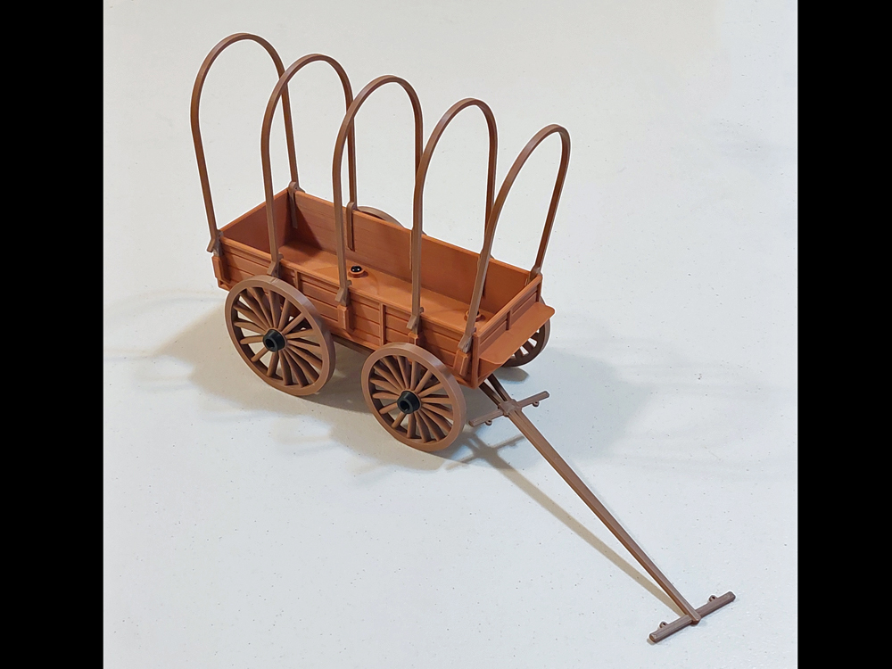 Prairie Schooner - Fixed F. Axle - Pioneer Covered Wagon (without the bonnet) ~1/15th Scale