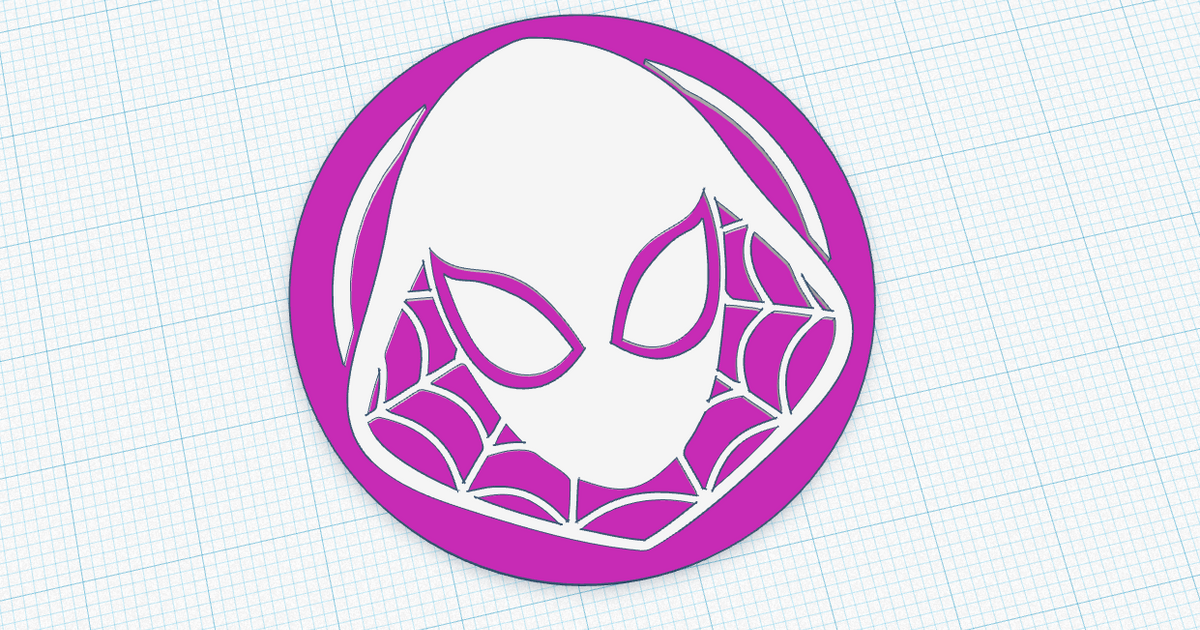 Spider Gwen Spider-Gwen Coin by dode513 | Download free STL model ...