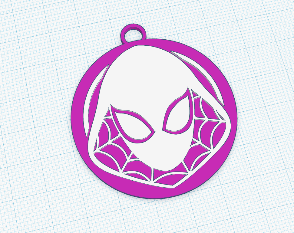 SpiderGwen keychain