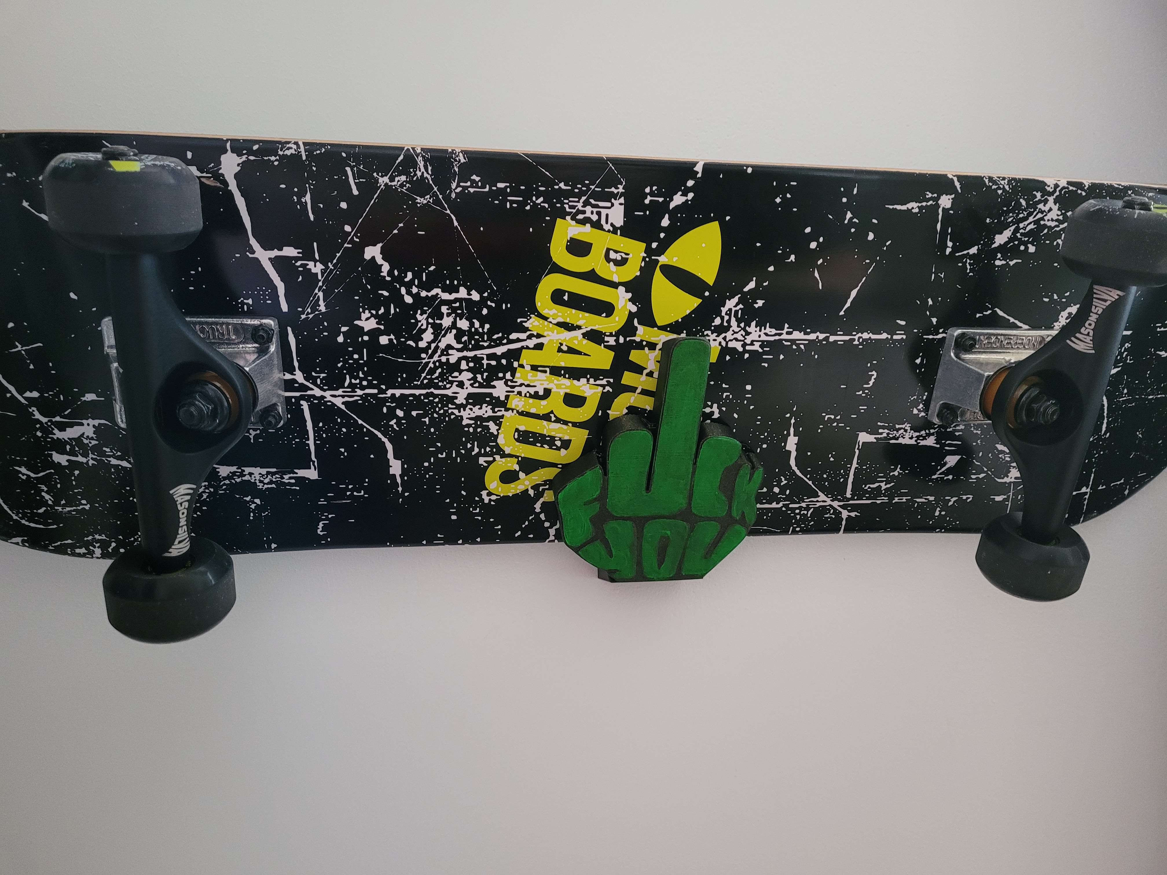 Skateboard Wall Mount "F*** You"