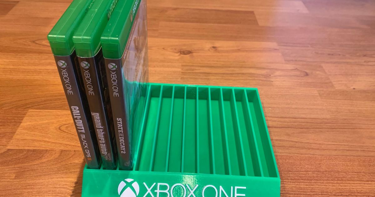 Xbox One Game Case Holder By Nathan102 Download Free STL Model xbox-one-game-case-holder-by-nathan102-download-free-stl-model