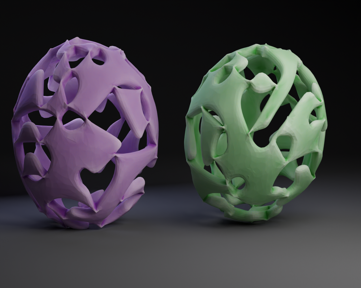Geo Easter Egg and Christmas ornament - Draft Resurrection