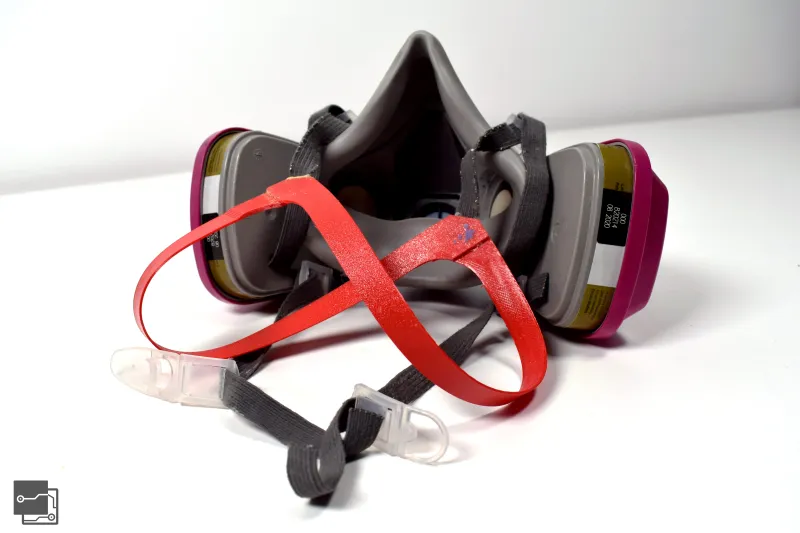 3M 6200 Respirator Gas/dust mask straps #repair by Open Hardware ...
