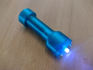 AA joule thief LED flash light