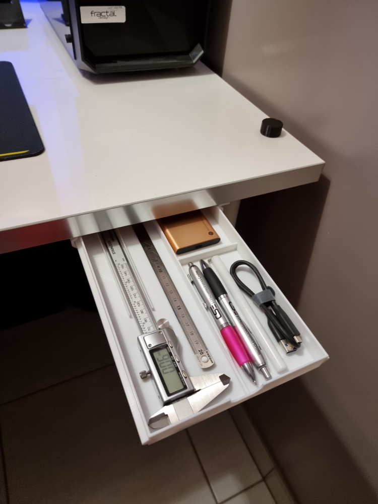 Thin Under Desk Drawer, Tirroir sous Bureau by Cedric Download free