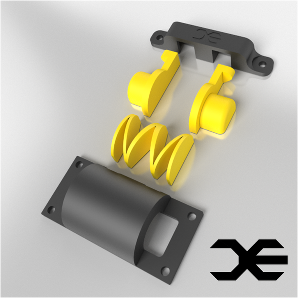 Spring-loaded latching mechanism