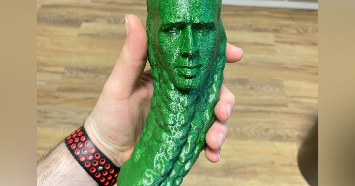 Picolas Cage aka Pickle Nick! by 3DPrintNovesia Printables Store