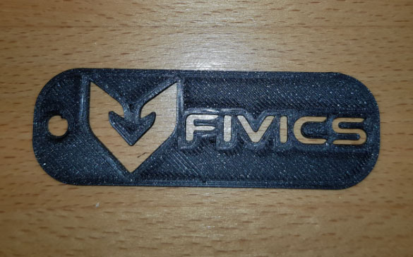 Fivics logo keyring