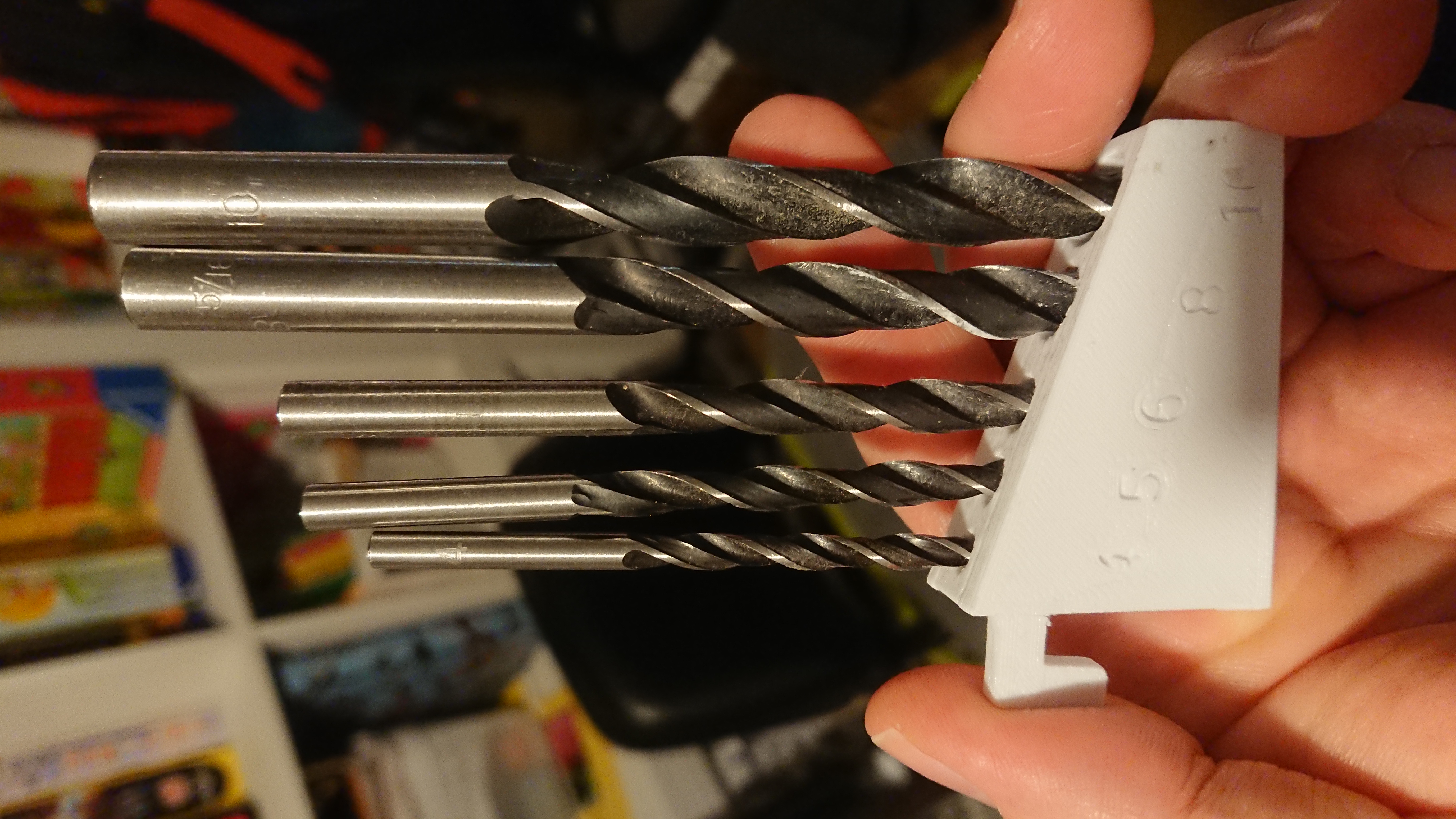 Ikea SKADIS drill bit holder