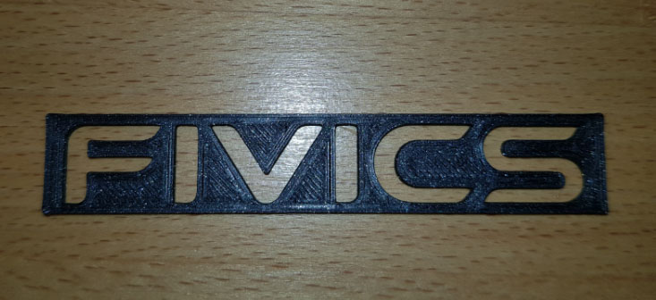 Fivics lettering