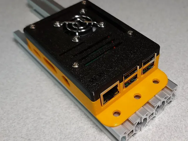 Case for Raspberry Pi 3 B+, Mounting on 20x20mm aluminum profiles
