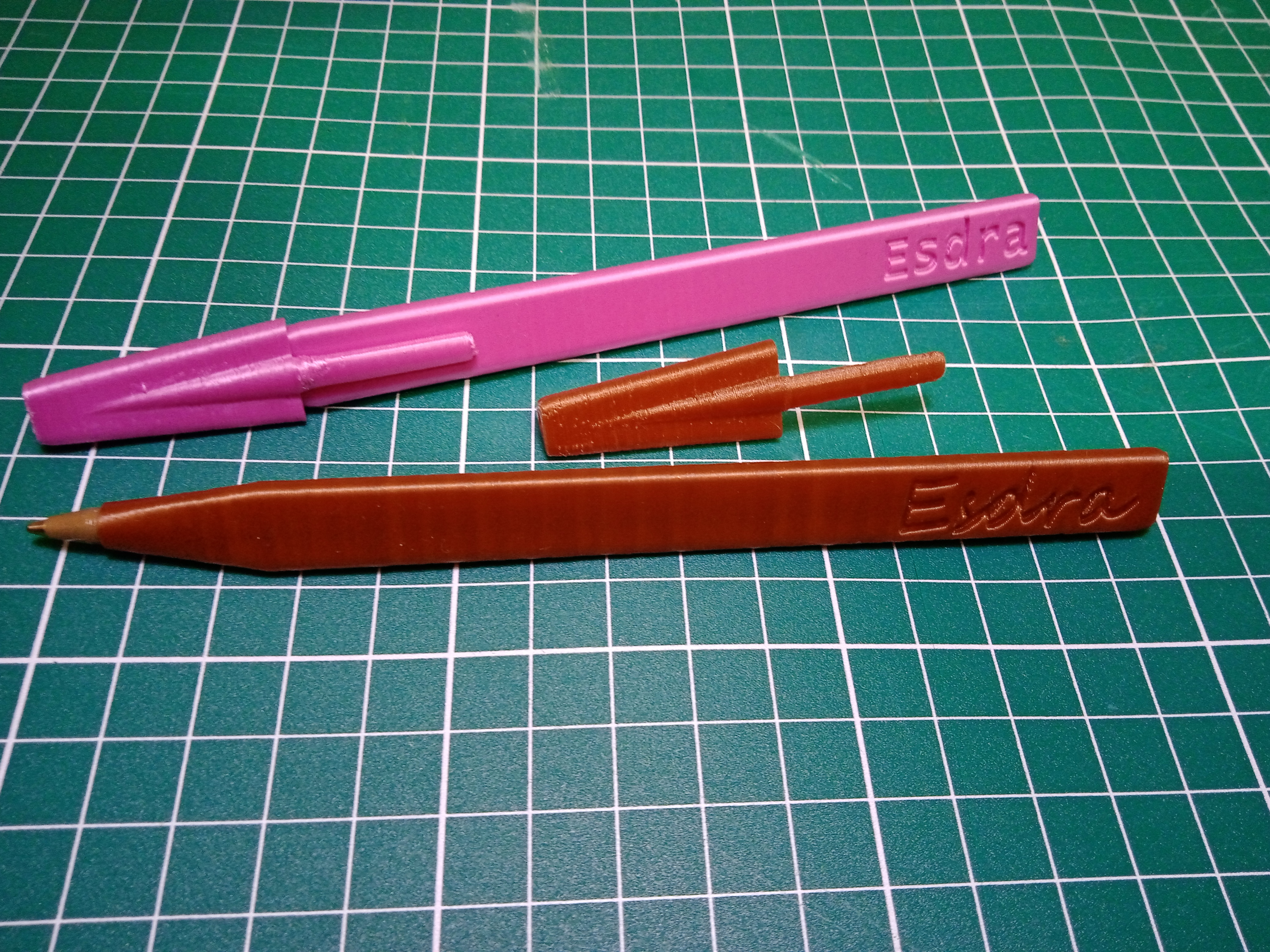 Triangular Pen with text