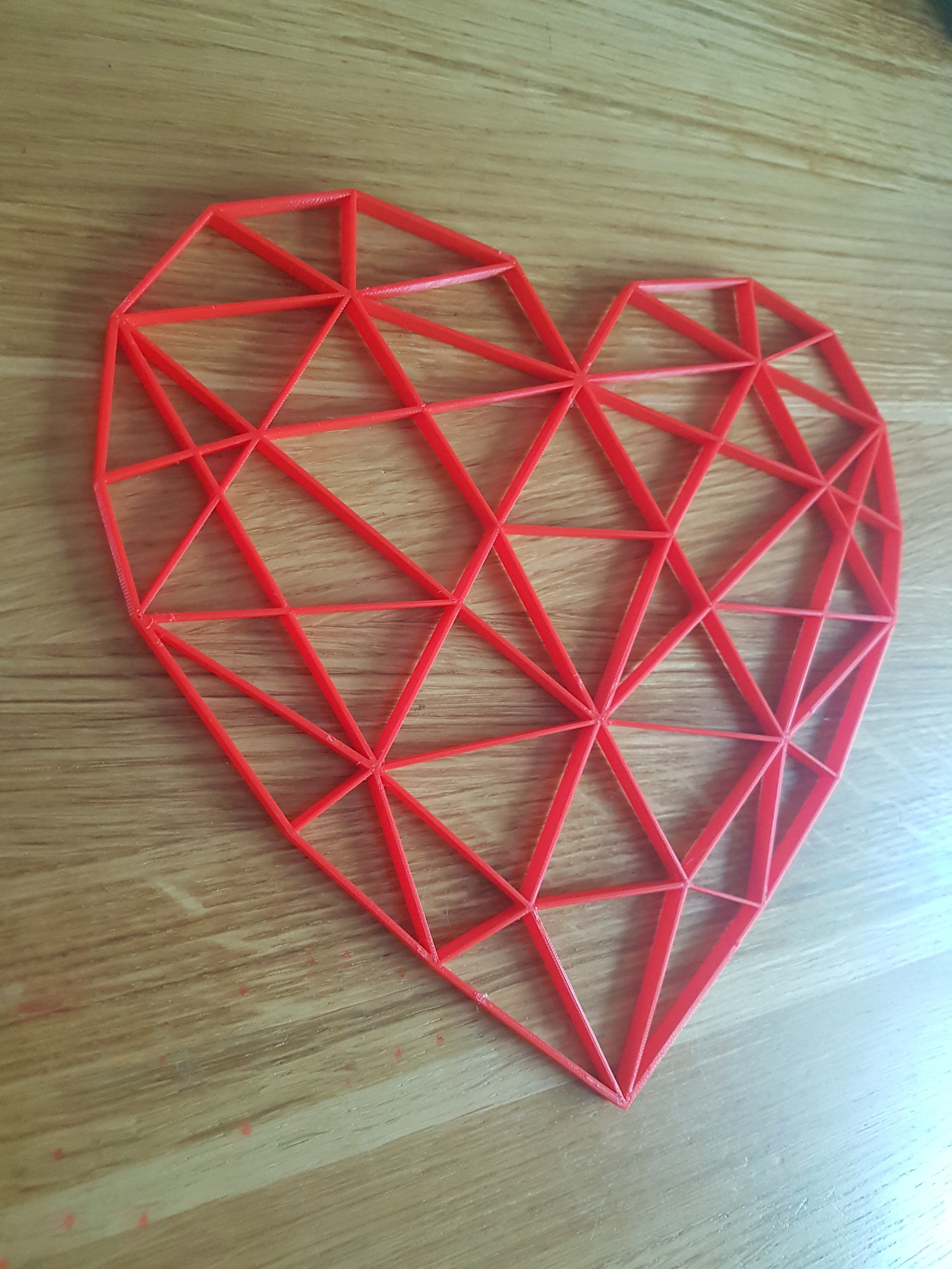 Geometric Heart Decoration