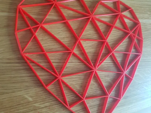 Geometric Heart Decoration