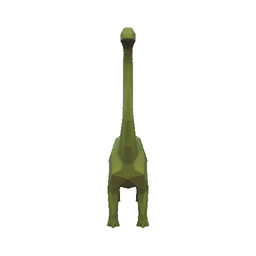 Low poly brachiosaurus — miniatura 2