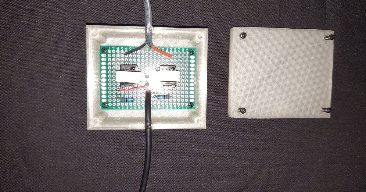 Electronics project case for 60mm x 40mm PCB Prototype Board by mtt
