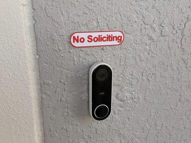 No Soliciting Sign
