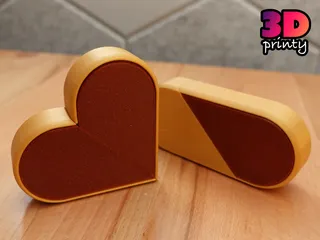 STL file Tiny heart confetti / Small heart decor 💜・3D printing