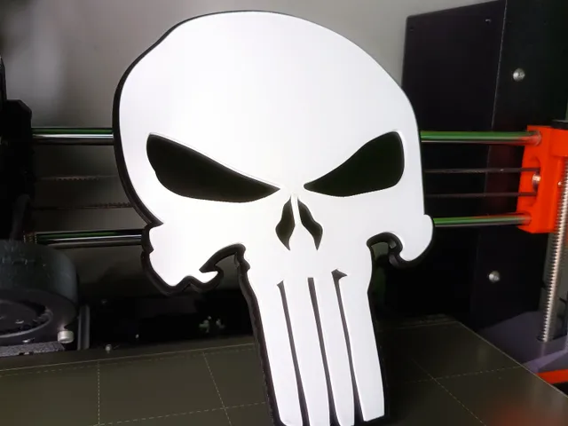 Multicolor PUNISHER Logo Display
