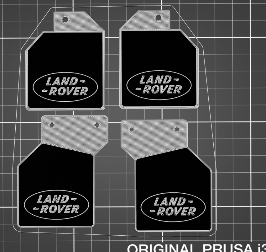3DSets Landy "Land Rover" Mud Flaps / Splash Guards