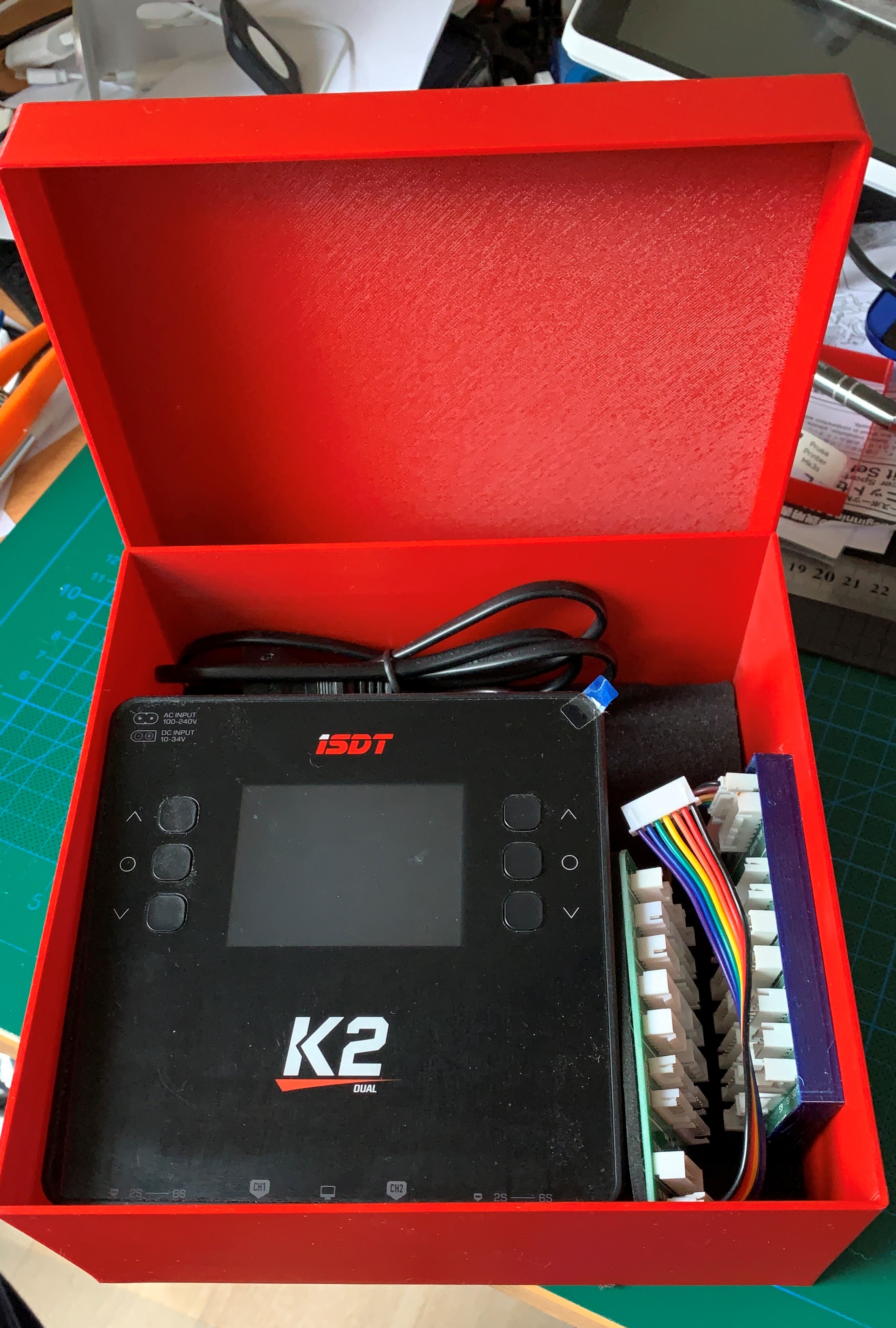 Aufbewahrungsbox für Ladegerät K2 DUO Box/Deckel