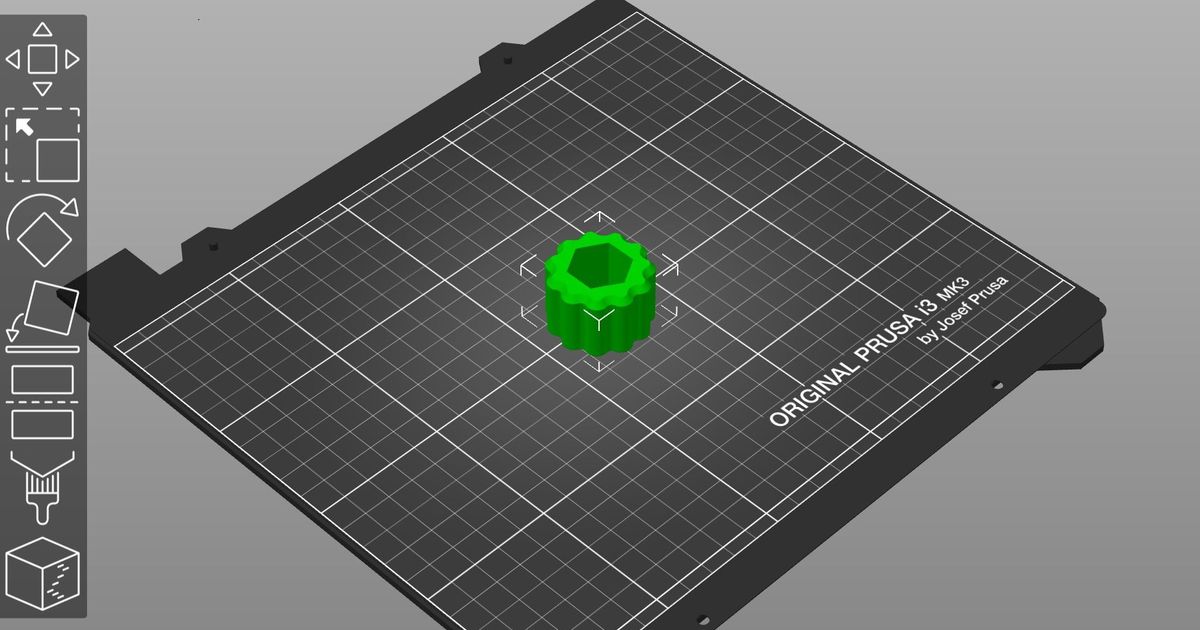 Knurled Nut Holder by RSS Download free STL model