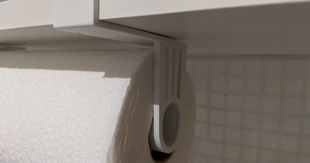 Paper Towel Holder Offset (16mm Shelf) by Erd, Download free STL model