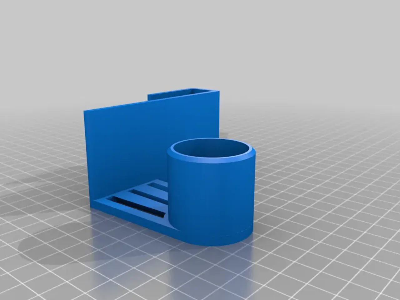 Paper Towel Holder Offset (16mm Shelf) by Erd, Download free STL model