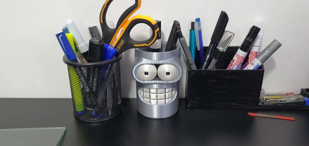 Futurama's Bender pen holder