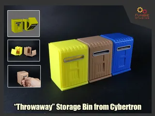 "Throwaway" Storage Bin from Transformers Cybertron